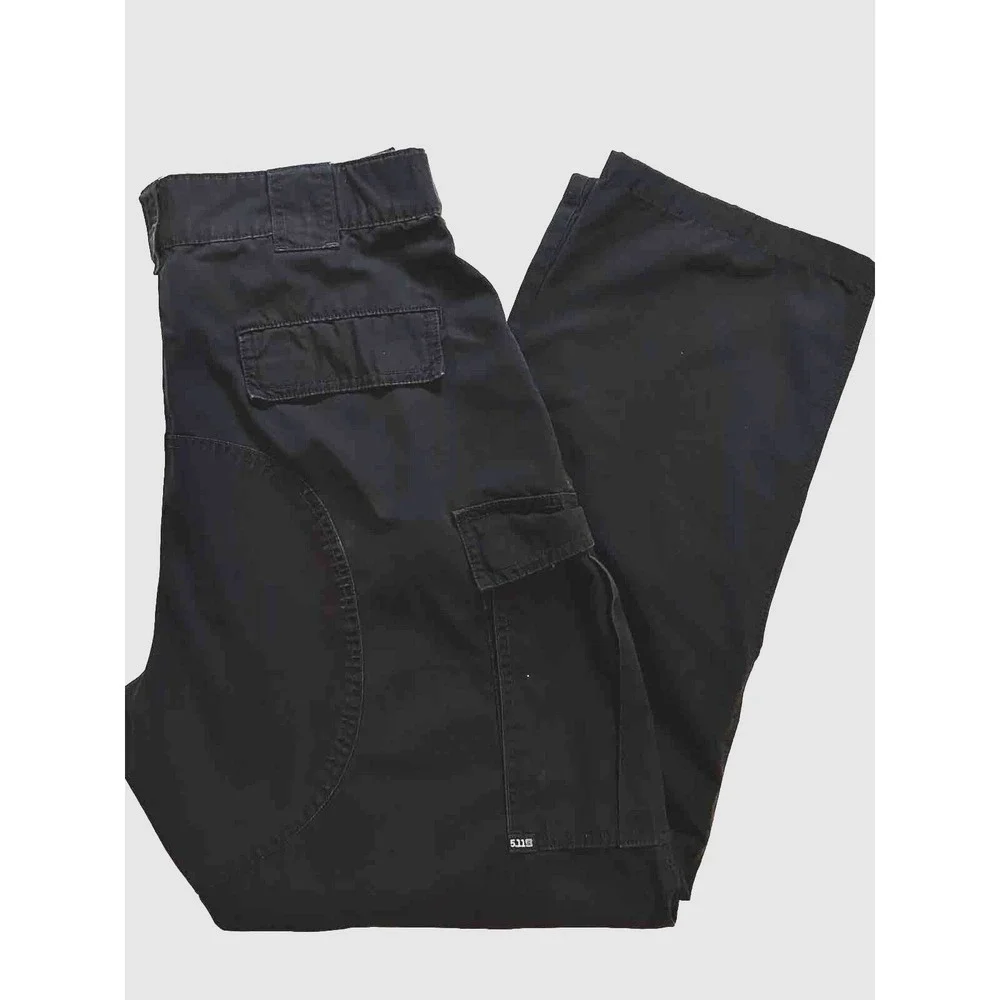 511 Tactical Pants Men's Large (35 1/2 - 39) Black Ripstop 30.5